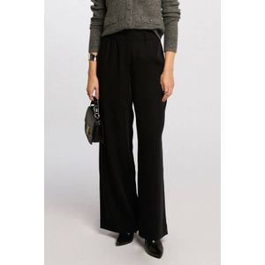 Morgan - Wide Leg High Waist Pantalon - Zwart