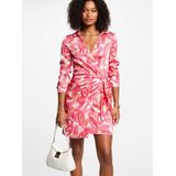 Jurk - Paisley - Gedrapeerd - Korte Lengte - Normale Pasvorm