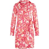 Jurk - Paisley - Gedrapeerd - Korte Lengte - Normale Pasvorm