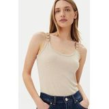 Blousetops - Effen - Mouwloos - Slanke Pasvorm - Ronde Hals - Jersey