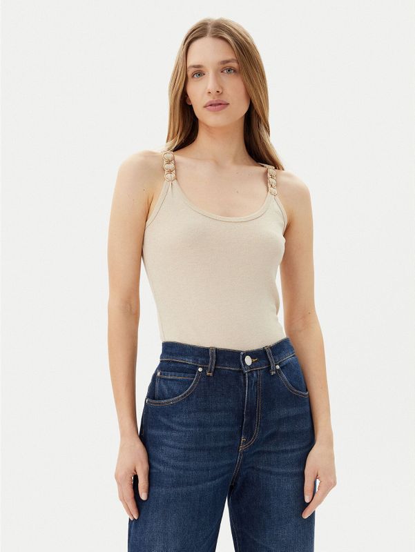 Blousetops - Effen - Mouwloos - Slanke Pasvorm - Ronde Hals - Jersey