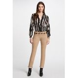 Morgan - Slim Regular Waist Broek - Camel