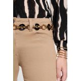 Morgan - Slim Regular Waist Broek - Camel