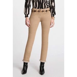 Morgan - Slim Regular Waist Broek - Camel