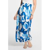 Morgan - Midi Rok - Blauw - Polyester