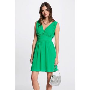 Morgan - Jurk - Groen - Mouwloos - Korte Lengte - Polyester