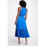 Morgan - Avondjurk - Blauw - Satijn - Mouwloos - Middellang