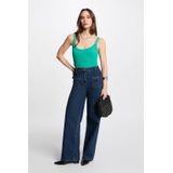 Morgan - Mouwloze Top - Turquoise