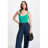 Morgan - Mouwloze Top - Turquoise