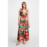 Morgan - Zomerjurk - Rood - A-lijn