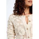 Morgan - Crochet Vest - Ecru