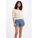 Morgan - Crochet Vest - Ecru