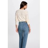 Morgan - Gebreid Vest - Crème - Lange Mouw - Normale Pasvorm