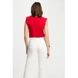 Morgan mouwloze top rood