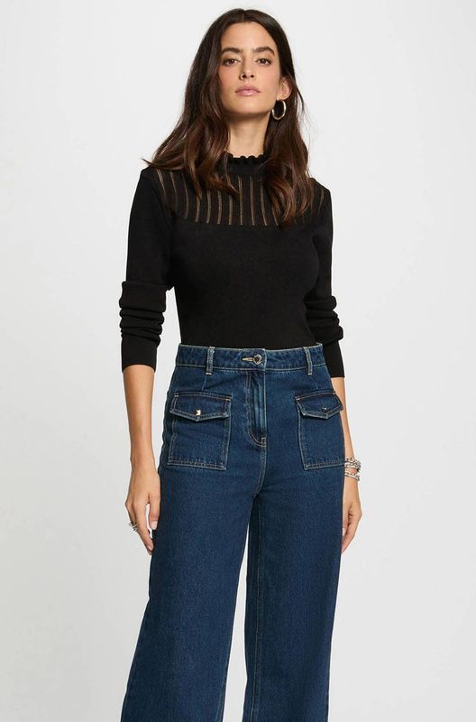 Morgan - Gebreide Trui - Zwart