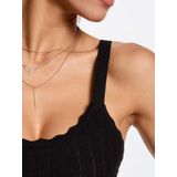 Morgan - Jurk - Zwart - Mouwloos - Korte Viscose Jurk