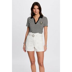 Morgan - Polo - Wit - Korte Mouwen - Klassieke Kraag