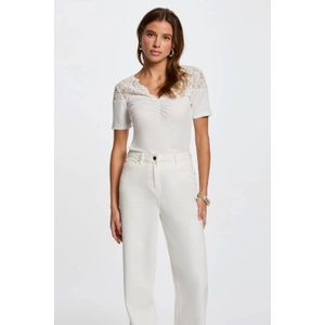 MORGAN - T-shirt - Wit - Polyester