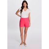 Morgan - Top - Wit - Katoen - Korte Mouwen - V-hals