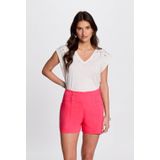 Morgan - Top - Wit - Katoen - Korte Mouwen - V-hals