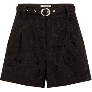 Morgan - Bandplooibroek - Zwart - Regular Fit - High Waist