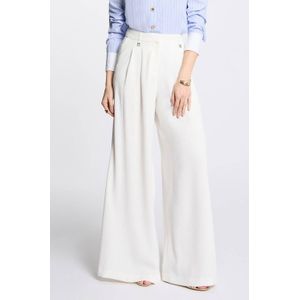 Morgan - Straight Regular Waist Broek - Ecru
