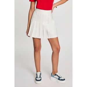 Morgan - Korte Rok - Wit - Middellange Lengte - Ritssluiting