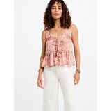 Morgan - 252-POPPY - Capri Broeken - Wit - Wide Leg - Mid Waist