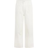 Morgan - 252-POPPY - Capri Broeken - Wit - Wide Leg - Mid Waist