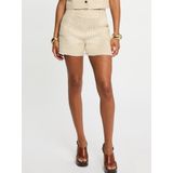 Morgan - Korte Broek - Ecru - Regular High Waist - Casual