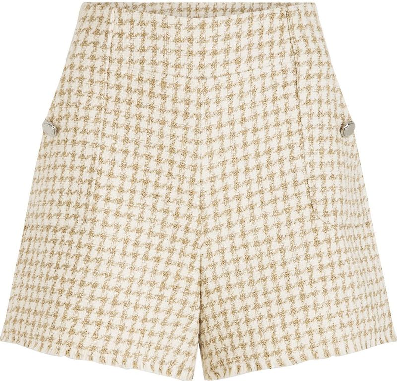 Morgan - Korte Broek - Ecru - Regular High Waist - Casual