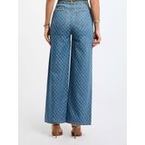 Morgan - Wide Leg Jeans - Medium Blue Denim - Regular Waist - Lange Lengte