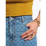 Morgan - Wide Leg Jeans - Medium Blue Denim - Regular Waist - Lange Lengte