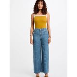 Morgan - 252-PSTEL - Jeans - Blauw Denim - Wide Leg - High Waist