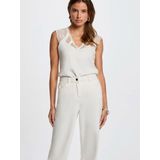 Morgan - Top - Wit - Korte Mouwen - V-hals