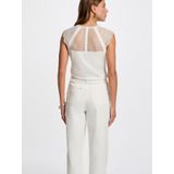 Morgan - Top - Wit - Korte Mouwen - V-hals