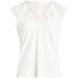 Morgan - Top - Wit - Korte Mouwen - V-hals