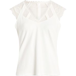Morgan - Top - Wit - Korte Mouwen - V-hals