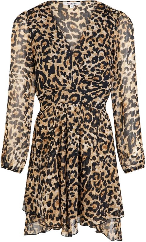 MORGAN - Korte Jurk - Luipaardprint - Polyester