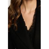 Morgan - Bouclé Manteljas - Zwart