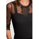 MORGAN T-shirts met lange mouwen, Zwart M, XS