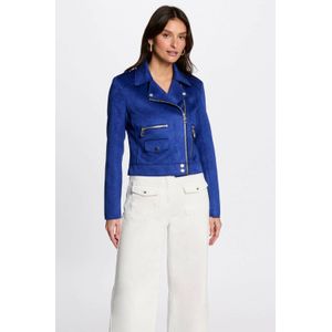 Morgan - Suede Bikerjack - Met Lange Mouwen - Reverskraag - Voorjaar