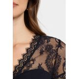 Morgan - Top - Marine - Korte Mouwen - V-hals