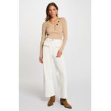 Morgan - Gebreide Trui - Beige - Fijn Gebreid