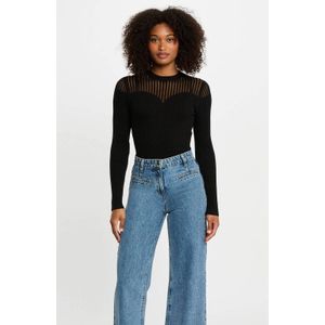 MORGAN - Trui - Zwart - Lange Mouwen - Viscose Materiaal