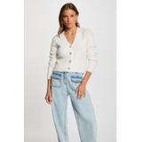 Morgan - Cardigan - Ecru - 100% Polyamide