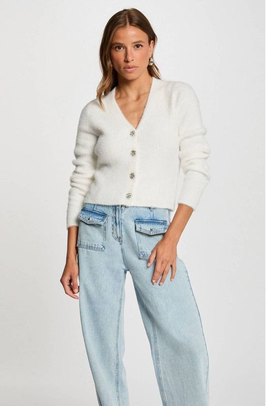 Morgan - Cardigan - Ecru - 100% Polyamide