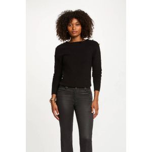 MORGAN - Trui - Zwart - Viscose Materiaal - Boothals