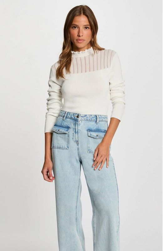 Morgan - Gebreide Trui - Ecru