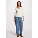 Morgan - Trui - Ivoor - Lange Mouwen - V-hals